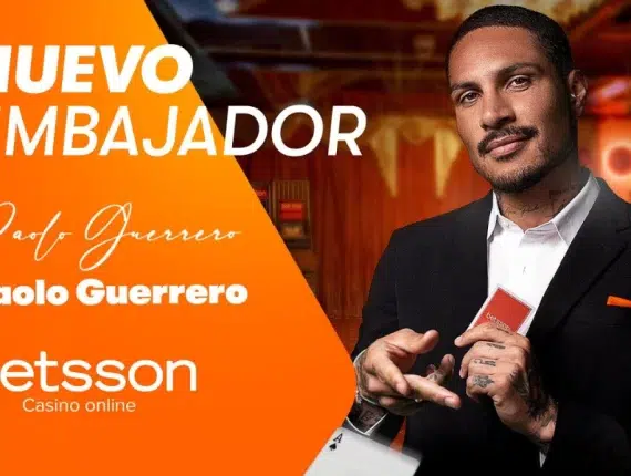 Betsson Perú presenta su nuevo bono de casino con giros gratuitos cortesía de Paolo Guerrero