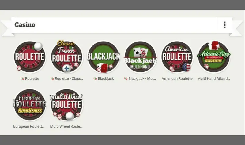 Los juegos de casino de Paf