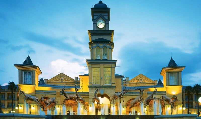 Un casino africano en un parque de atracciones