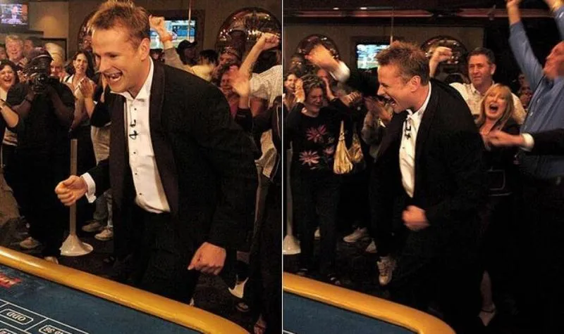 Ashley Revell en el casino